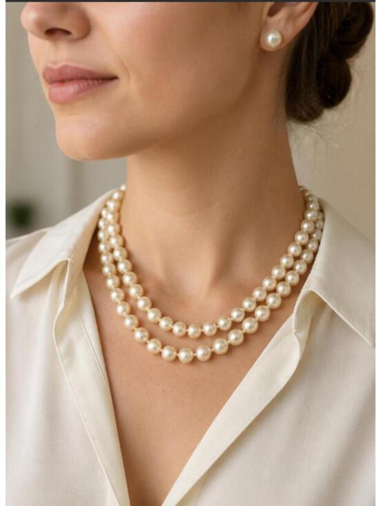 Marvella Jewelry - Vintage Marvella Faux Pearl Necklace (Mid-Century / 70s–80s)